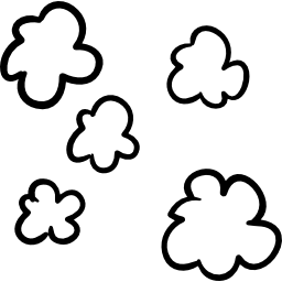 nuvens desenhadas à mão Ícone