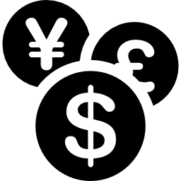 verschiedene währungen icon