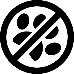 동물은 허용되지 않습니다. icon