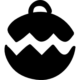 Christmas tree ball icon
