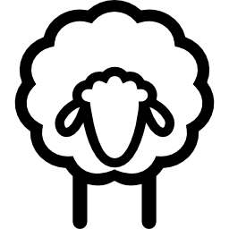 front de mouton Icône