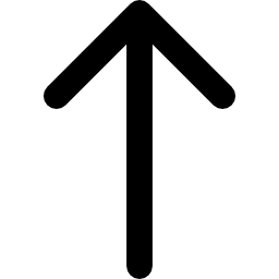 flecha apuntando hacia arriba icono