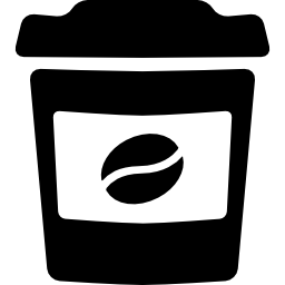 tazza di caffè di carta icona