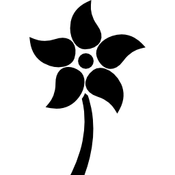 kwiat i łodyga ikona
