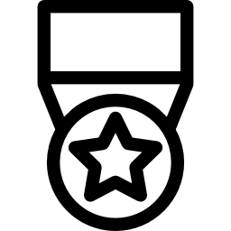 Медаль со звездой иконка