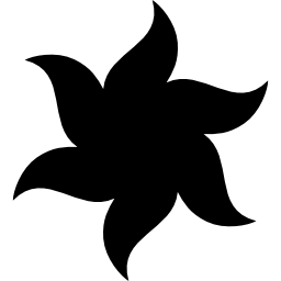 flor en forma de estrella icono