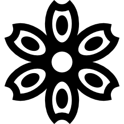 Flower with seeds icon