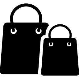 Reusable shopping bags icon