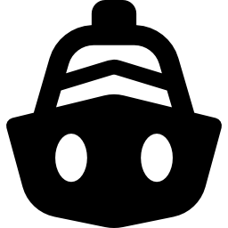 Boat front view icon