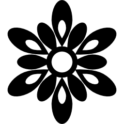 Flower with many petals icon
