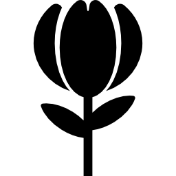 kwiat z łodygą ikona
