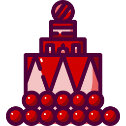 pastel de cumpleaños icono