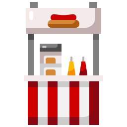 Food stand icon