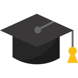 Graduate cap icon