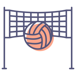 rete da pallavolo icona