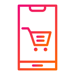 Mobile shopping icon