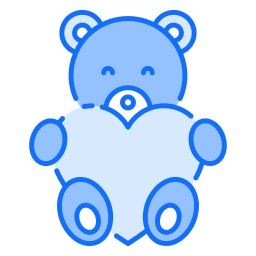 oso de peluche icono