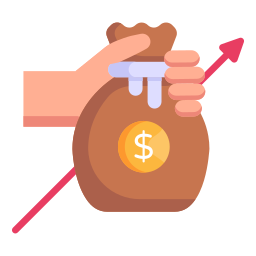 Money growth icon