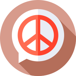 Peace symbol icon