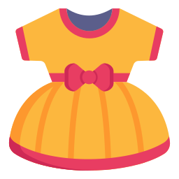 Baby dress icon