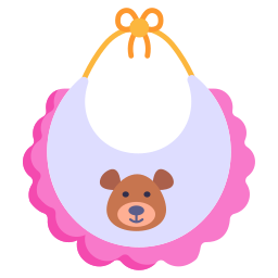 Baby bib icon