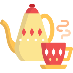 thé chaud Icône