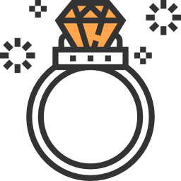 Diamond ring icon