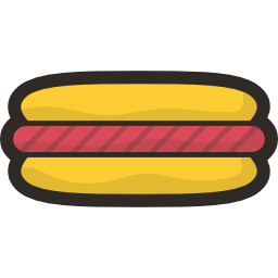 hot dog ikona