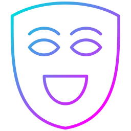 máscara de teatro icono