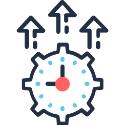 ridurre il tempo icona