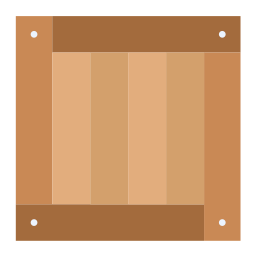 caja de madera icono