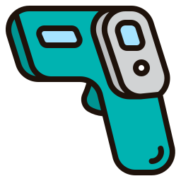 Thermometer gun icon