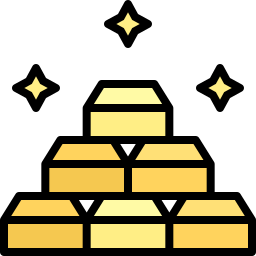 Золотые слитки иконка