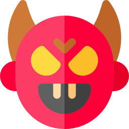 máscara de diablo icono