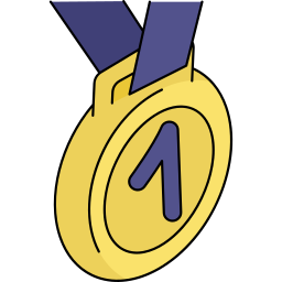 médaille d'or Icône
