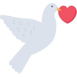 pássaro do amor Ícone