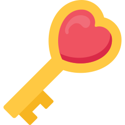 clé d'amour Icône