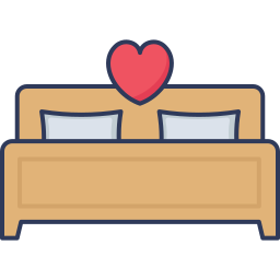 cama matrimonial icono