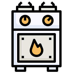 estufa de gas icono