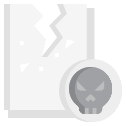 archivo dañado icono