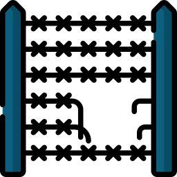 fil barbelé Icône