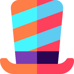 sombrero de copa icono