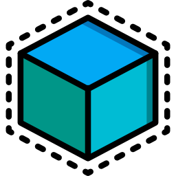 3d printing cube icon