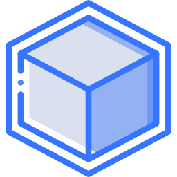 3d printing cube icon