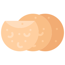 Pita bread icon