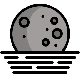 zachód księżyca ikona