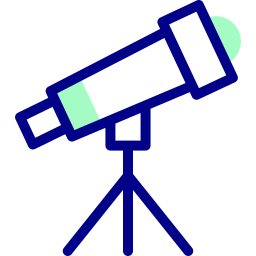 télescope Icône