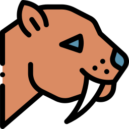 Saber toothed tiger icon