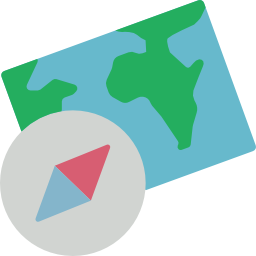 carta geografica icona