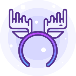 Reindeer antlers icon